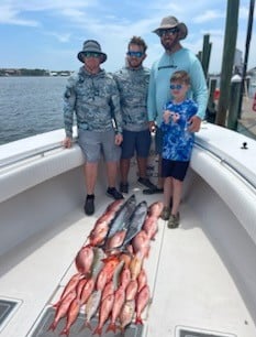 Kingfish, Scup, Vermillion Snapper Fishing in Destin, Florida