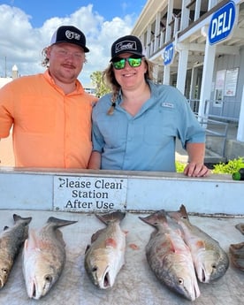 Redfish fishing in Galveston, Texas