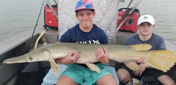 Alligator Gar fishing in Livingston, Texas