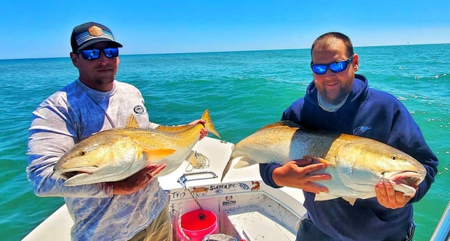 Redfish fishing in Beaufort, North Carolina