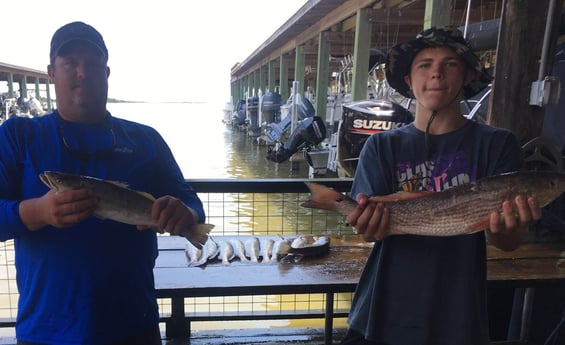 Redfish, Speckled Trout / Spotted Seatrout fishing in Galveston, Texas