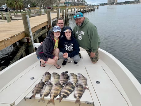 Sheepshead fishing in Pensacola, Florida