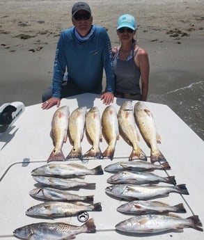 Redfish, Speckled Trout / Spotted Seatrout fishing in Rockport, Texas