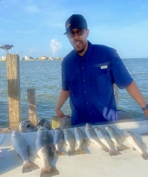 Speckled Trout / Spotted Seatrout fishing in Galveston, Texas