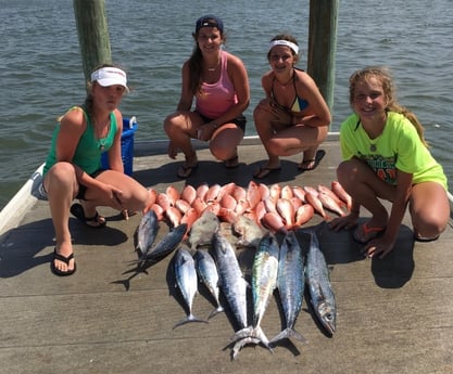 Spanish Mackerel, Vermillion Snapper fishing in Port Orange, Florida