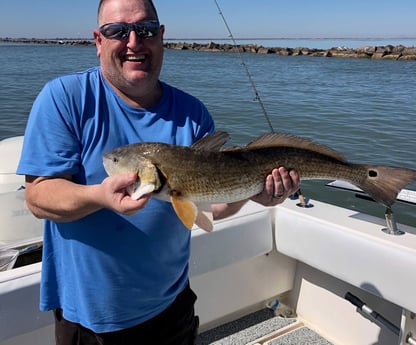 Redfish fishing in Galveston, Texas