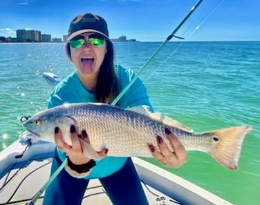 Redfish fishing in Clearwater, Florida