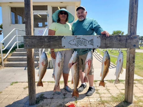 Redfish fishing in Port Aransas, Texas