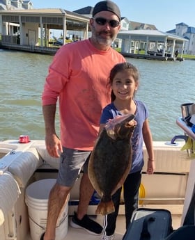 Flounder fishing in Galveston, Texas