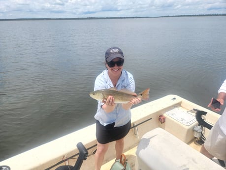 Redfish fishing in Beaufort, North Carolina