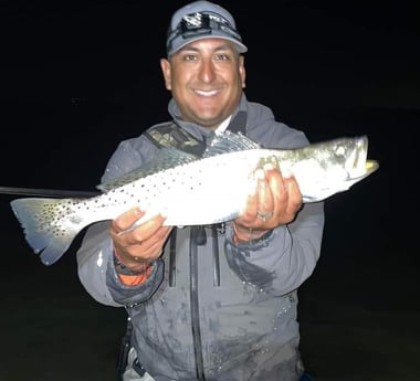 Speckled Trout / Spotted Seatrout fishing in Galveston, Texas