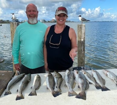 Speckled Trout / Spotted Seatrout fishing in Galveston, Texas