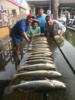 Speckled Trout / Spotted Seatrout fishing in Galveston, Texas