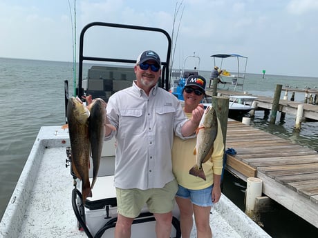 Redfish fishing in South Padre Island, Texas