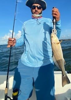 Redfish fishing in Galveston, Texas