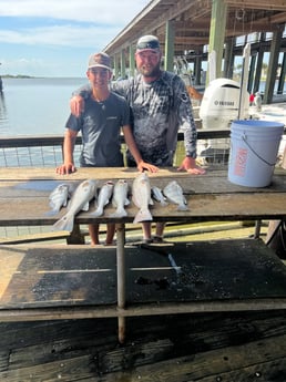 Black Drum, Redfish, Speckled Trout / Spotted Seatrout fishing in Galveston, Texas