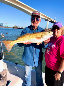 Redfish fishing in Surfside Beach, Texas