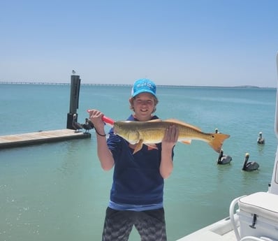 Redfish fishing in South Padre Island, Texas