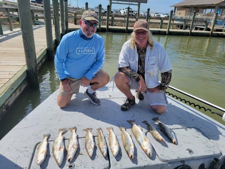 Speckled Trout / Spotted Seatrout fishing in Matagorda, Texas