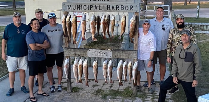 Redfish fishing in Port Aransas, Texas