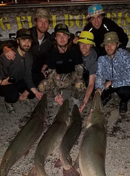 Alligator Gar fishing in Livingston, Texas