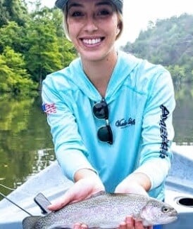 Rainbow Trout fishing in Broken Bow, Oklahoma