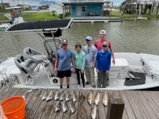 Black Drum, Flounder, Redfish fishing in Rockport, Texas