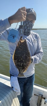 Flounder fishing in Galveston, Texas