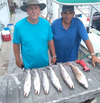 Redfish, Speckled Trout / Spotted Seatrout fishing in South Padre Islands, Texas