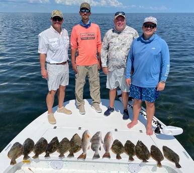 Black Drum, Flounder, Redfish fishing in South Padre Island, Texas