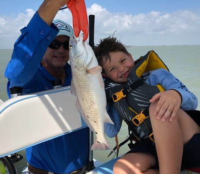 Redfish fishing in South Padre Island, Texas