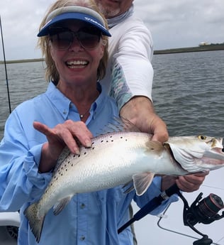 Speckled Trout / Spotted Seatrout fishing in Galveston, Texas