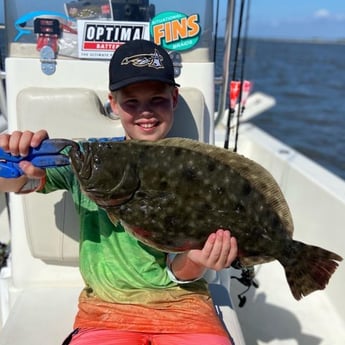 Flounder fishing in Beaufort, North Carolina