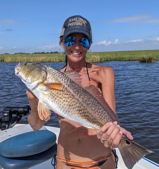 Redfish fishing in Sulphur, Louisiana