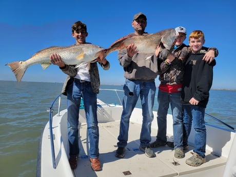 Redfish fishing in Galveston, Texas