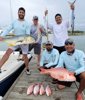 Jack Crevalle, King Mackerel / Kingfish, Red Snapper fishing in South Padre Island, Texas