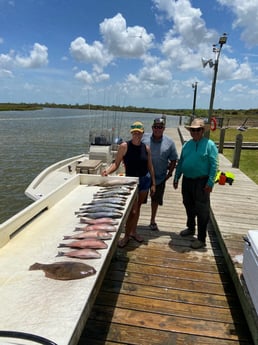 Flounder, Mangrove Snapper, Speckled Trout / Spotted Seatrout fishing in Freeport, Texas