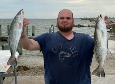 Speckled Trout / Spotted Seatrout fishing in Texas City, Texas