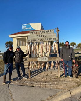 Redfish fishing in Port Aransas, Texas