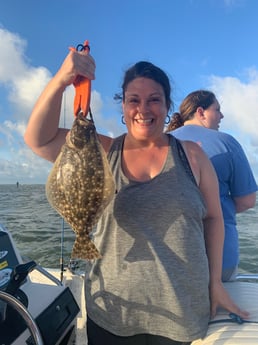 Flounder fishing in Galveston, Texas