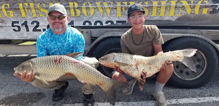 Carp fishing in Livingston, Texas