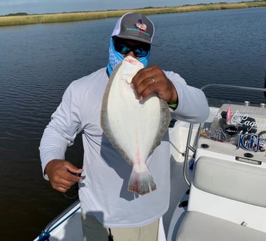 Flounder fishing in Galveston, Texas