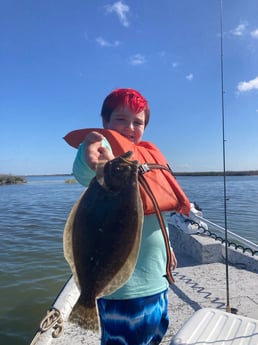 Flounder fishing in Rockport, Texas