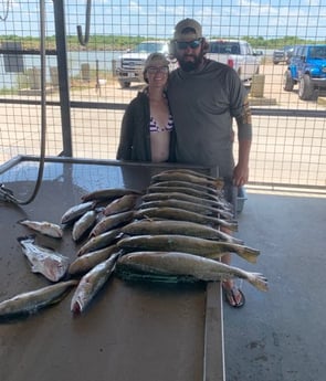 Speckled Trout / Spotted Seatrout fishing in Matagorda, Texas