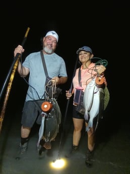 Flounder fishing in Rio Hondo, Texas