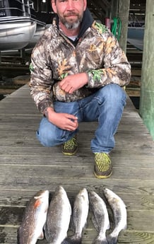 Redfish, Speckled Trout / Spotted Seatrout fishing in Galveston, Texas