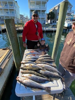 Redfish, Speckled Trout / Spotted Seatrout fishing in Beaufort, North Carolina