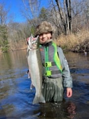 Fishing in Big Rapids, Michigan