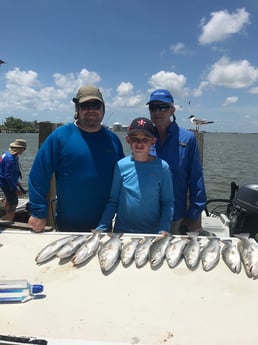 Speckled Trout / Spotted Seatrout fishing in Galveston, Texas