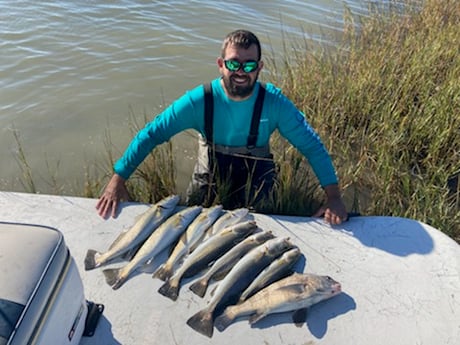 Black Drum, Speckled Trout / Spotted Seatrout fishing in Rockport, Texas